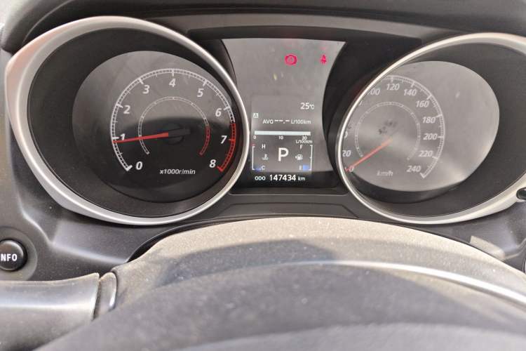 Used Mitsubishi ASX 2013 2.0L CVT Four-Wheel Drive Premium Edition Odometer Close Up
