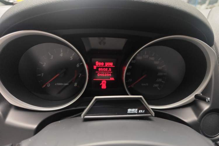 Used Mitsubishi ASX 2013 1.6L Manual Two-Wheel Drive Standard Edition Odometer Close Up