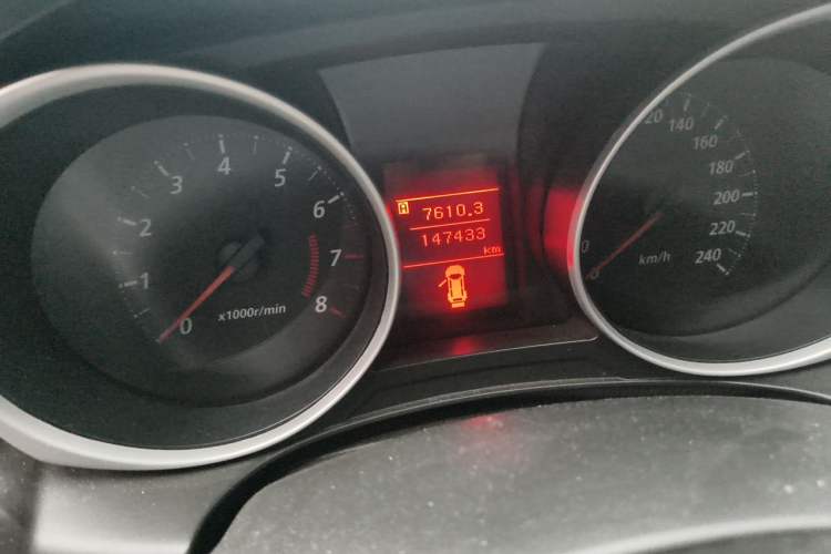 Used Mitsubishi ASX 2013 1.6L Manual Two-Wheel Drive Standard Edition Odometer Close Up