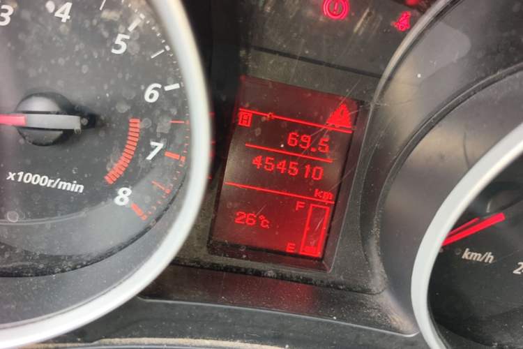Used Mitsubishi ASX 2013 1.6L Manual Two-Wheel Drive Standard Edition Odometer Close Up