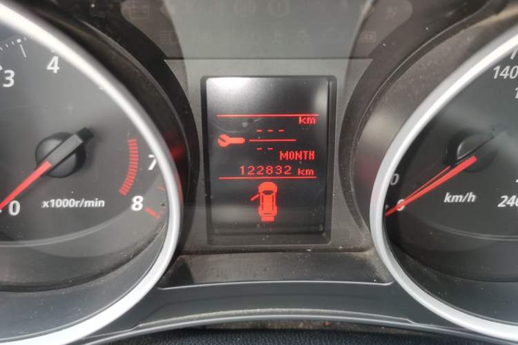 Used Mitsubishi ASX 2013 2.0L CVT Two-Wheel Drive Elite Edition Odometer Close Up