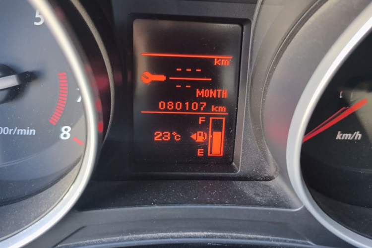 Used Mitsubishi ASX 2013 1.6L Manual Two-Wheel Drive Standard Edition Odometer Close Up