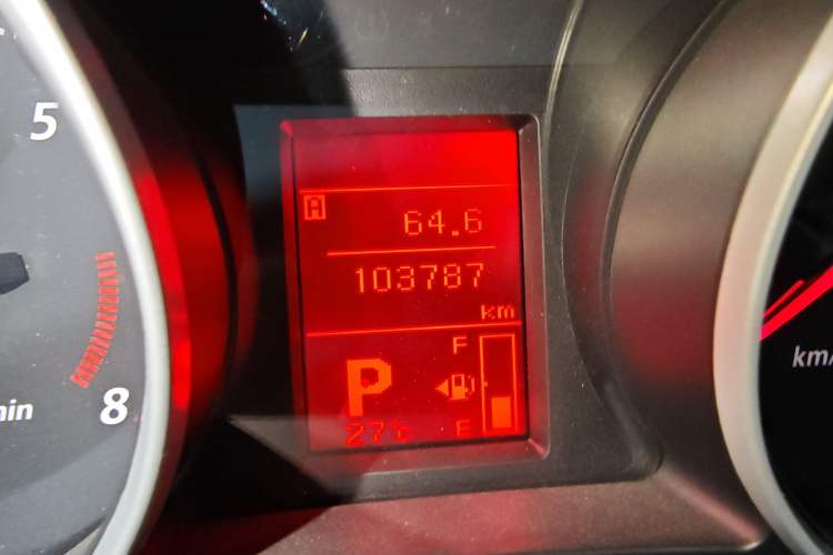 Used Mitsubishi ASX 2013 2.0L CVT Two-Wheel Drive Elite Edition Odometer Close Up