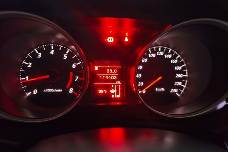 Used Mitsubishi ASX 2013 2.0L Manual Two-Wheel Drive Comfort Edition Odometer Close Up