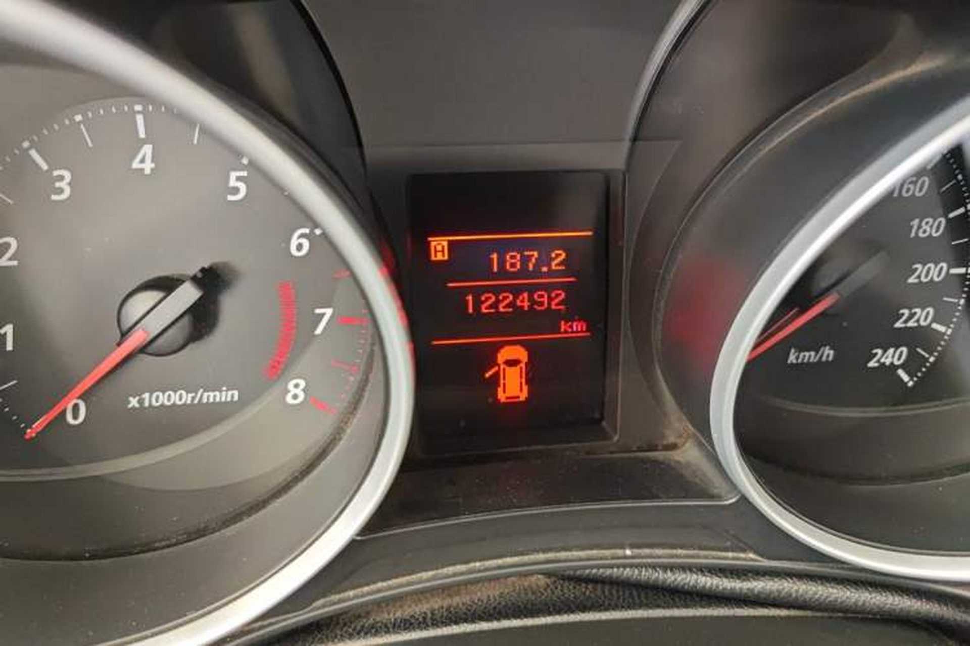 Used Mitsubishi ASX 2013 2.0L CVT Two-Wheel Drive Elite Edition Odometer Close Up