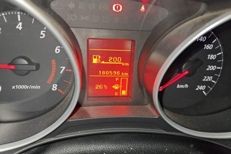 Used Mitsubishi ASX 2013 1.6L Manual Two-Wheel Drive Standard Edition Odometer Close Up