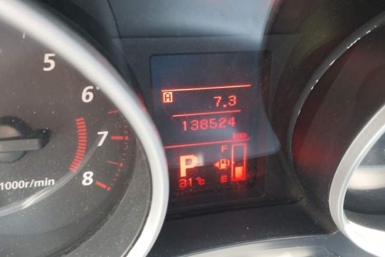 Used Mitsubishi ASX 2013 2.0L CVT Two-Wheel Drive Elite Edition Odometer Close Up