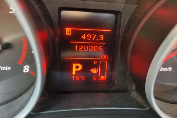 Used Mitsubishi ASX 2013 2.0L CVT Two-Wheel Drive Elite Edition Odometer Close Up
