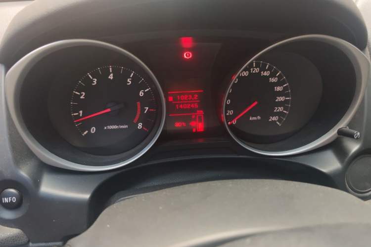 Used Mitsubishi ASX 2013 2.0L Manual Two-Wheel Drive Comfort Edition Odometer Close Up