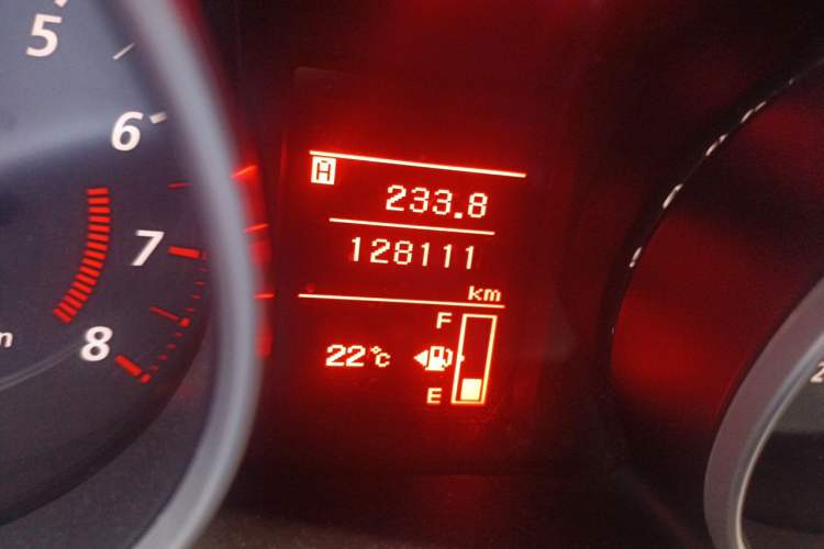 Used Mitsubishi ASX 2013 2.0L Manual Two-Wheel Drive Comfort Edition Odometer Close Up