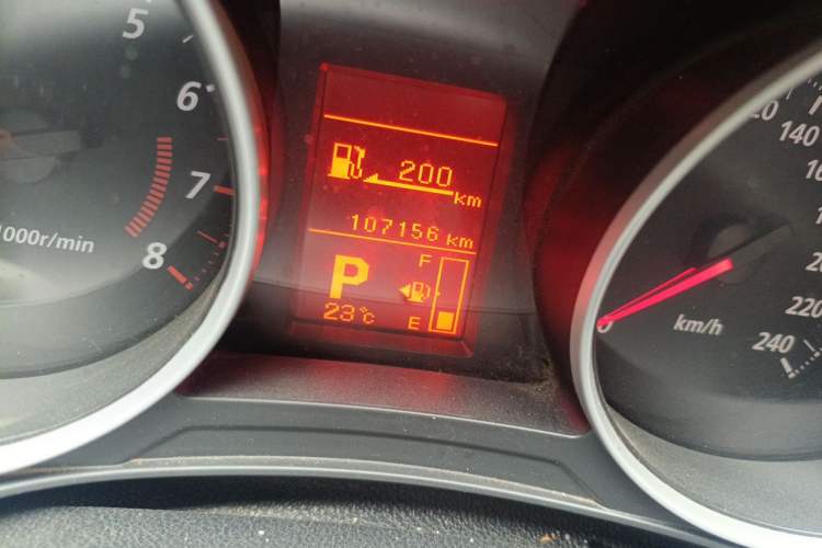 Used Mitsubishi ASX 2013 2.0L CVT Two-Wheel Drive Elite Edition Odometer Close Up