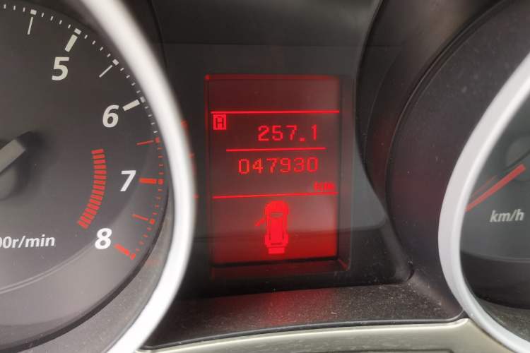 Used Mitsubishi ASX 2013 1.6L Manual Two-Wheel Drive Standard Edition Odometer Close Up