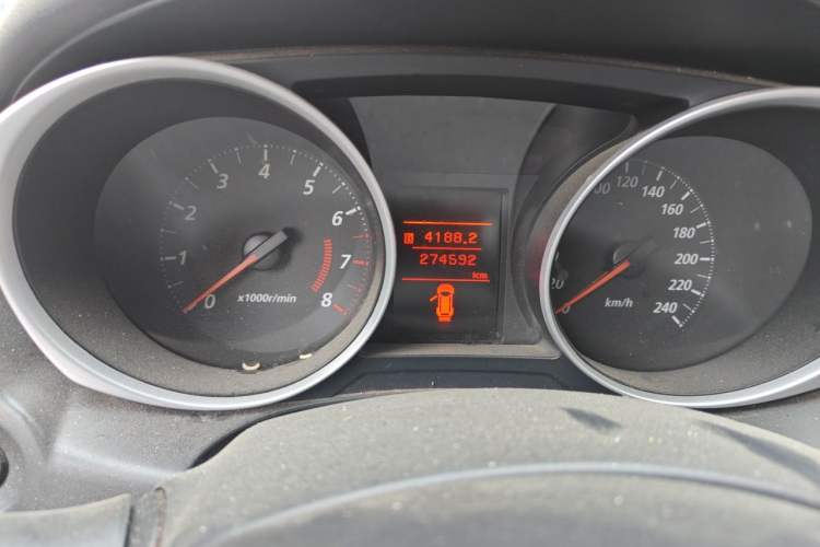 Used Mitsubishi ASX 2013 2.0L CVT Two-Wheel Drive Elite Edition Odometer Close Up