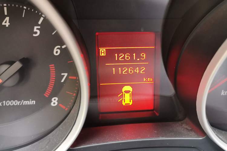 Used Mitsubishi ASX 2013 1.6L Manual Two-Wheel Drive Standard Edition Odometer Close Up