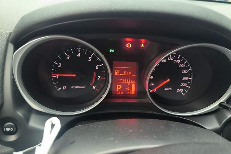 Used Mitsubishi ASX 2013 2.0L CVT Two-Wheel Drive Elite Edition Odometer Close Up
