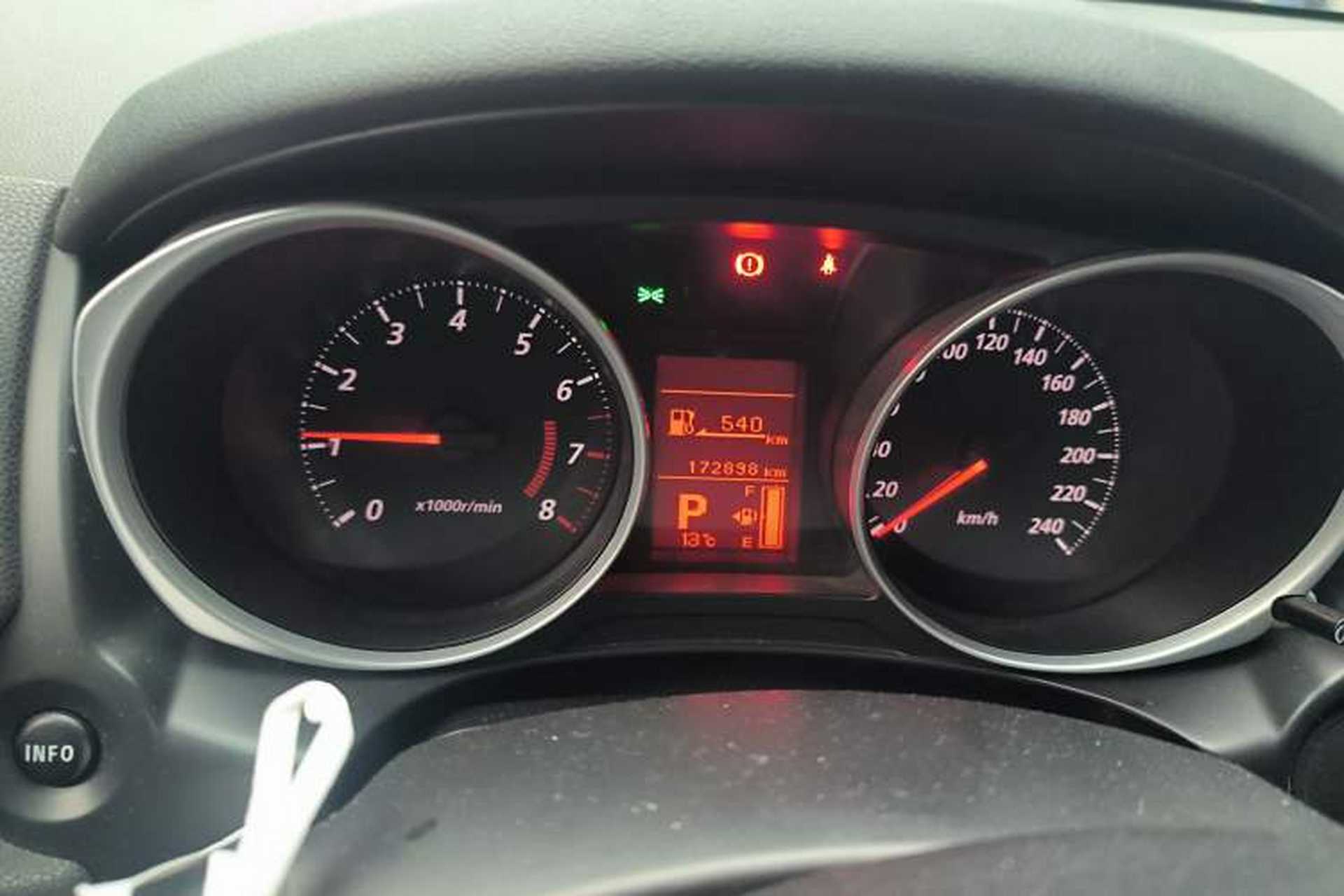 Used Mitsubishi ASX 2013 2.0L CVT Two-Wheel Drive Elite Edition Odometer Close Up