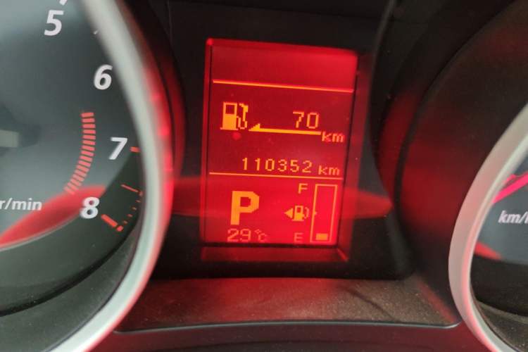 Used Mitsubishi ASX 2013 2.0L CVT Two-Wheel Drive Elite Edition Odometer Close Up