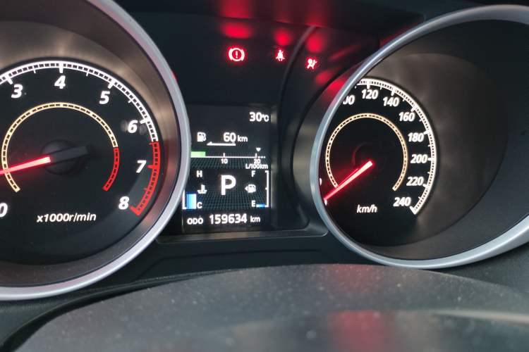 Used Mitsubishi ASX 2016 2.0L CVT Two-Wheel Drive Navigation Edition Odometer Close Up