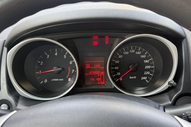 Used Mitsubishi ASX 2016 1.6L Manual Two-Wheel Drive Pioneer Edition Odometer Close Up