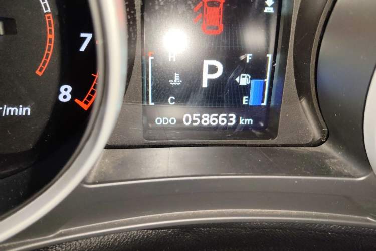 Used Mitsubishi ASX 2016 2.0L CVT Two-Wheel Drive Navigation Edition Odometer Close Up