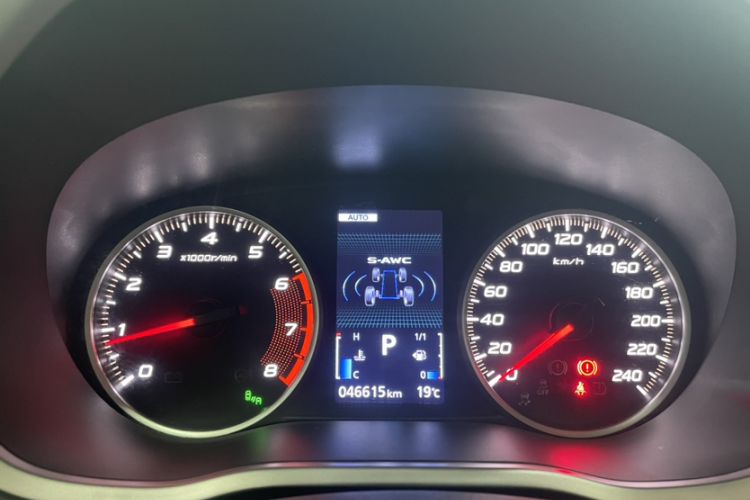 Used Mitsubishi Eclipse Cross 2018 1.5T CVT Four-Wheel Drive TrueMe Edition Odometer Close Up