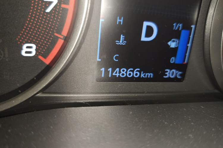 Used Mitsubishi Eclipse Cross 2018 1.5T CVT Two-Wheel Drive Belief Edition Odometer Close Up