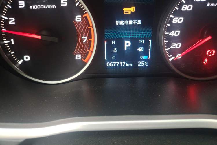 Used Mitsubishi Eclipse Cross 2018 1.5T CVT Two-Wheel Drive Dream Edition Odometer Close Up