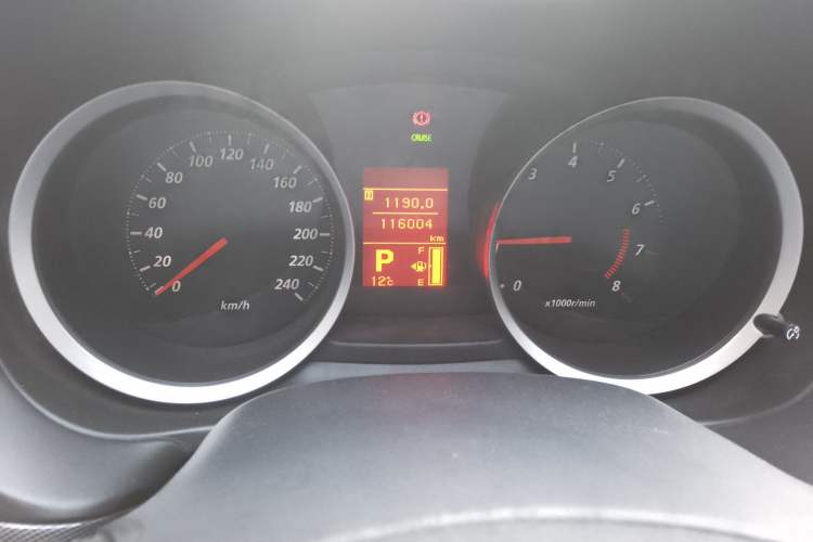 Used Mitsubishi Lancer EX 2010 ZhiShang Edition 1.8L CVT Luxury Model Odometer Close Up