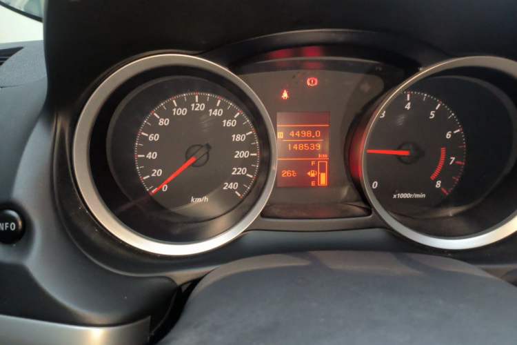Used Mitsubishi Lancer EX 2010 Fashion Edition 1.8L Manual Comfort Trim Odometer Close Up