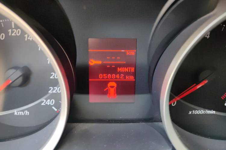Used Mitsubishi Lancer EX 2010 Fashion Edition 1.8L Manual Comfort Trim Odometer Close Up