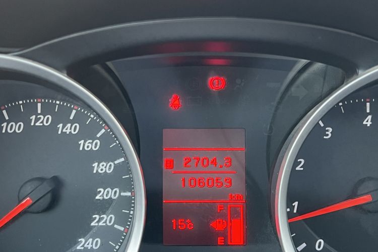 Used Mitsubishi Lancer EX 2011 Chasing Edition 1.8L Manual Luxury Model Odometer Close Up