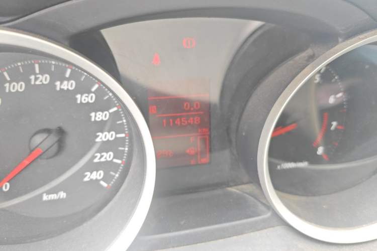 Used Mitsubishi Lancer EX 2011 Chasing Edition 1.8L Manual Luxury Model Odometer Close Up