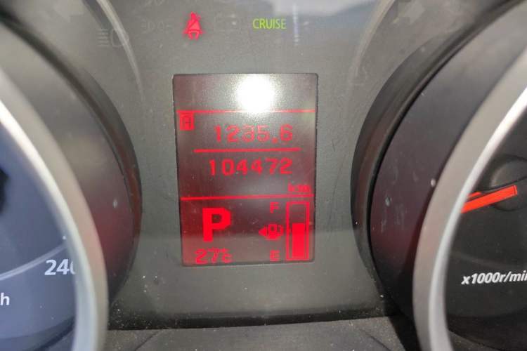 Used Mitsubishi Lancer EX 2011 Chasing Edition 1.8L CVT Luxury Model Odometer Close Up