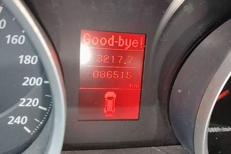 Used Mitsubishi Lancer EX 2011 Chasing Edition 1.8L Manual Luxury Model Odometer Close Up