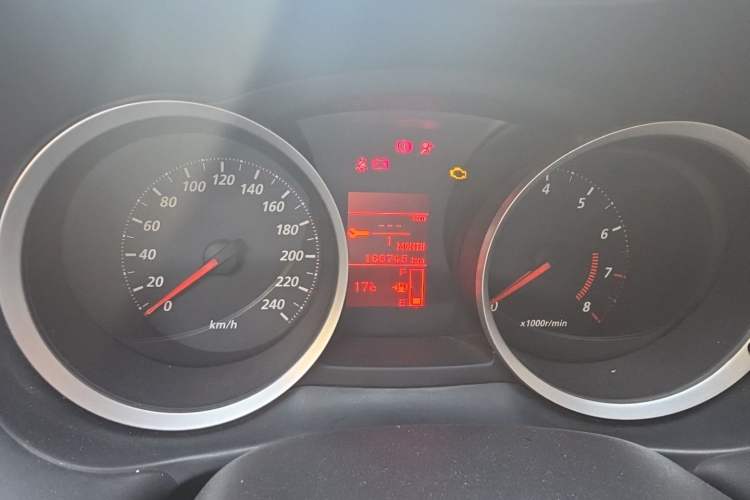 Used Mitsubishi Lancer EX 2011 Chasing Edition 1.8L Manual Luxury Model Odometer Close Up