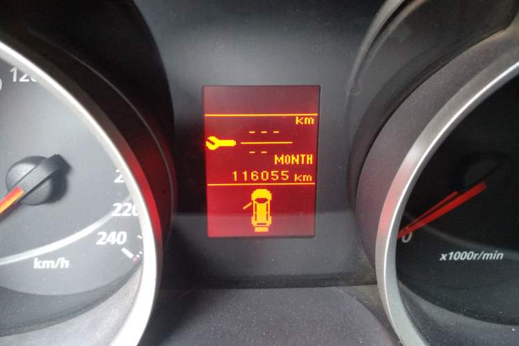 Used Mitsubishi Lancer EX 2011 Chasing Edition 1.8L Manual Luxury Model Odometer Close Up