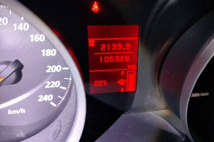 Used Mitsubishi Lancer EX 2012 Chasing Edition 1.8L Manual Luxury Model Odometer Close Up