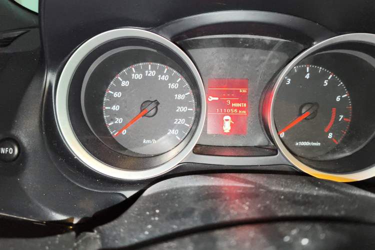 Used Mitsubishi Lancer EX 2012 Chasing Edition 1.8L CVT Luxury Model Odometer Close Up
