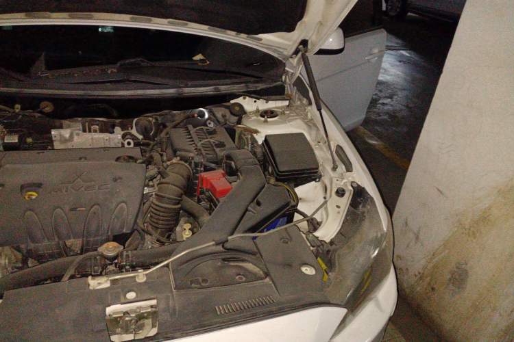 Used Mitsubishi Lancer EX 2012 Classic 2.0L CVT Black & White Edition Engine Bay Left