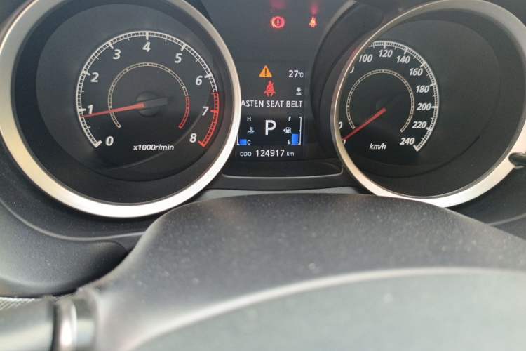 Used Mitsubishi Lancer EX 2012 Xiali Edition 2.0L CVT Flagship Model Odometer Close Up