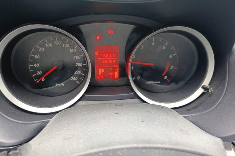 Used Mitsubishi Lancer EX 2012 Chasing Edition 1.8L CVT Luxury Model Odometer Close Up