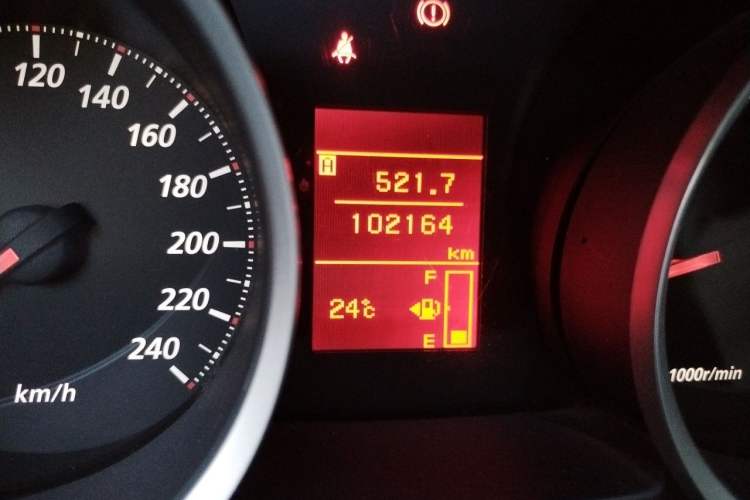 Used Mitsubishi Lancer EX 2012 Fashion Edition 1.8L Manual Comfort Version Odometer Close Up