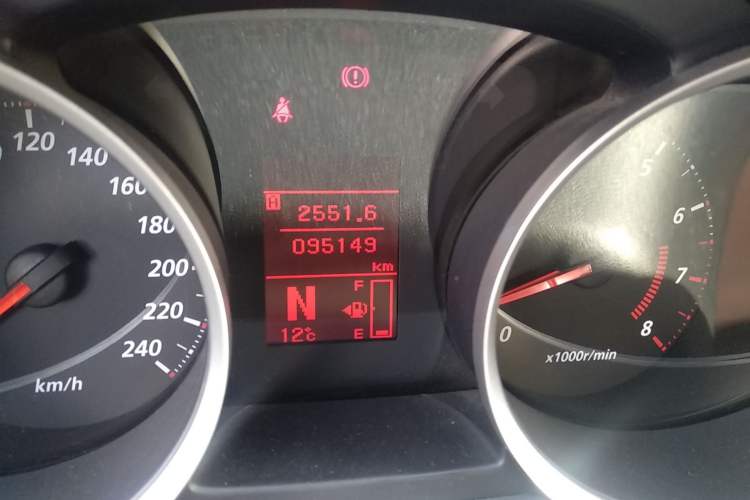 Used Mitsubishi Lancer EX 2012 Chasing Edition 1.8L CVT Luxury Model Odometer Close Up