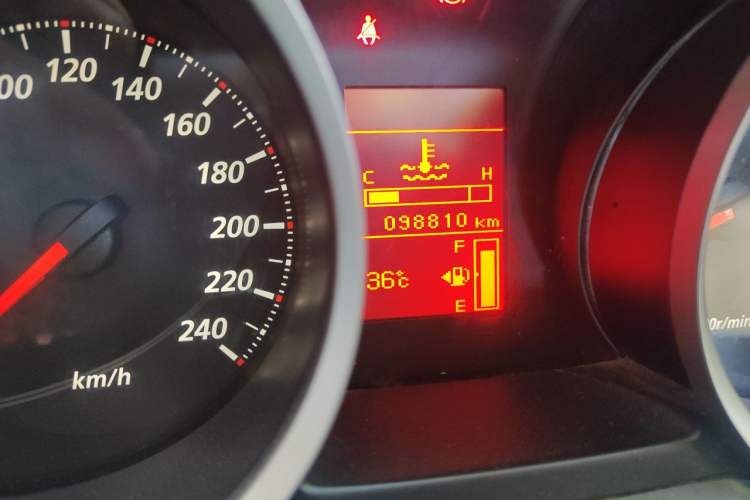 Used Mitsubishi Lancer EX 2012 Chasing Edition 1.8L Manual Luxury Model Odometer Close Up