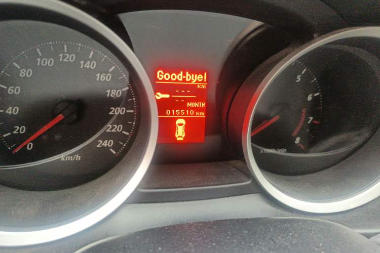 Used Mitsubishi Lancer EX 2012 Anniversary Edition 1.8L CVT Comfort Model Odometer Close Up