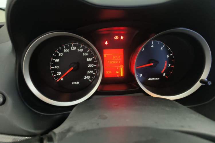 Used Mitsubishi Lancer EX 2013 Style Edition 1.6L Manual Classic Model Odometer Close Up