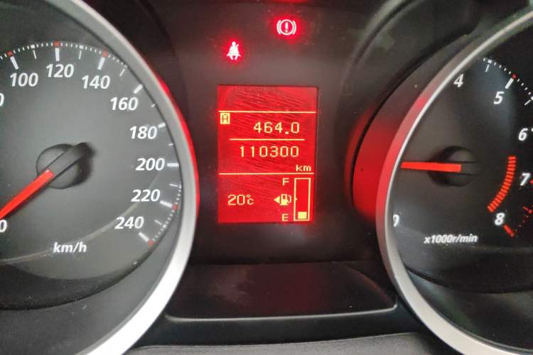 Used Mitsubishi Lancer EX 2013 Fashion Edition 1.8L Manual Comfort Version Odometer Close Up