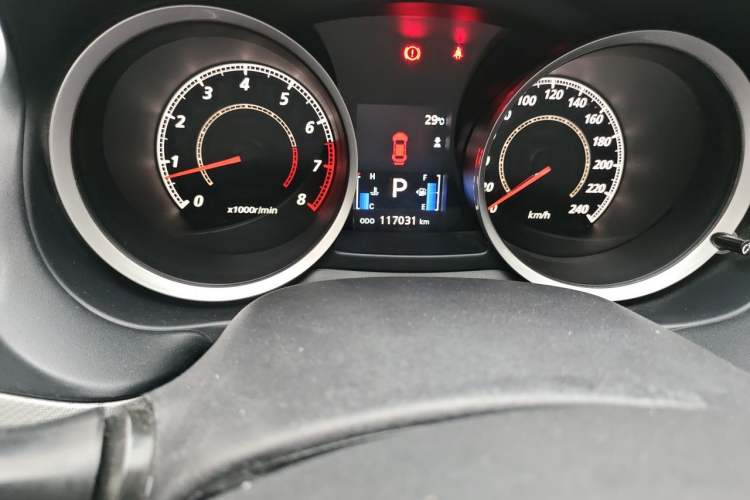 Used Mitsubishi Lancer EX 2015 2.0L CVT Flagship Edition Odometer Close Up