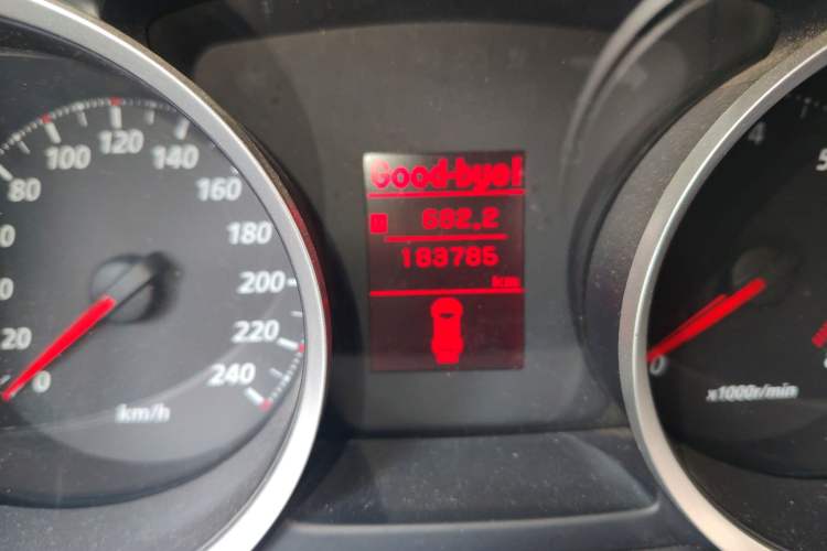 Used Mitsubishi Lancer Fortis 2013 1.6L Manual Comfort Model Odometer Close Up