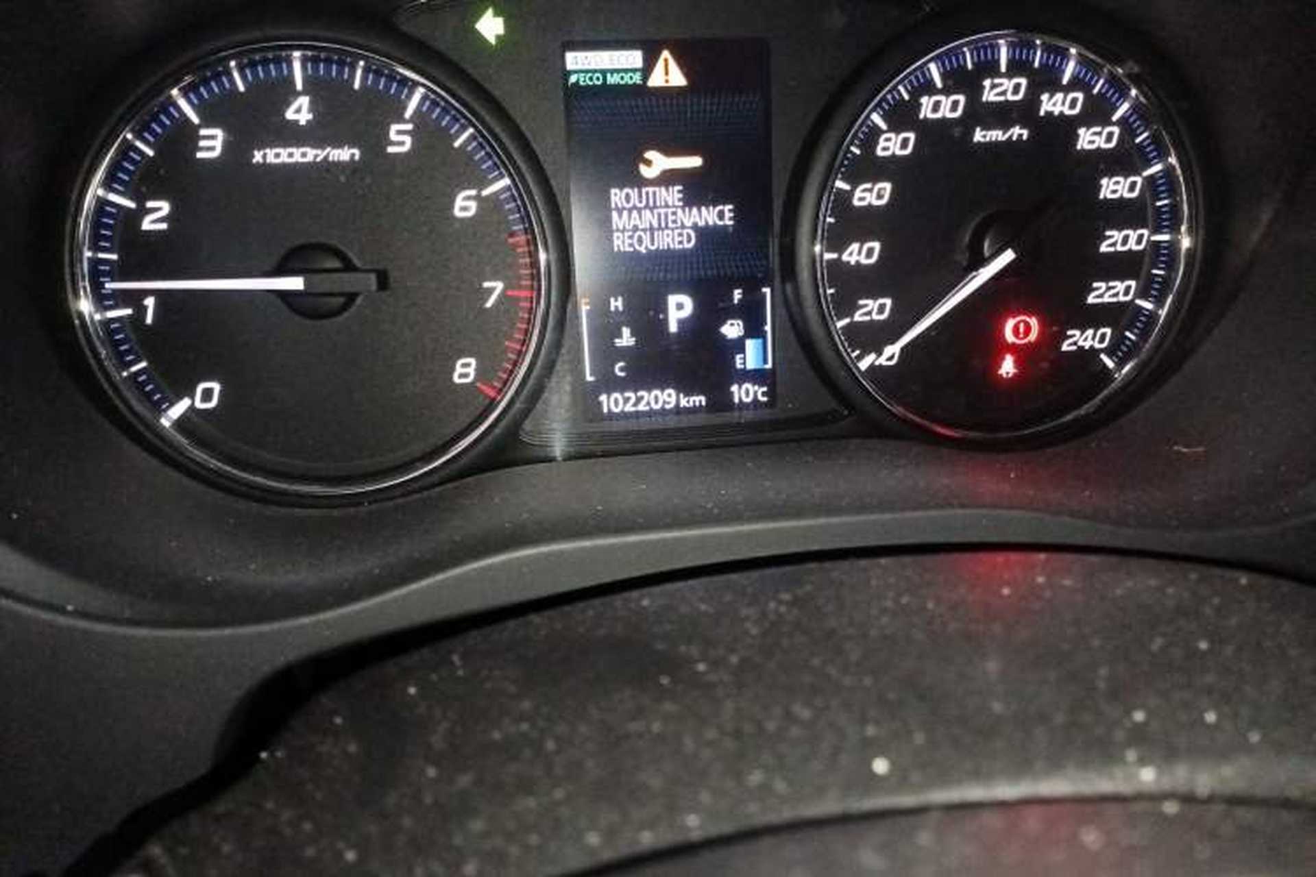 Used Mitsubishi Outlander 2016 2.4L 4x4 Elite Edition 5 Seats Odometer Close Up